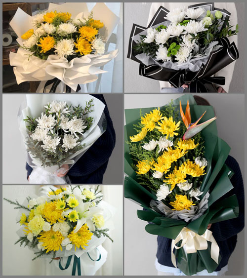 广东揭阳市普宁市燎原街道果陇村白事花束代送